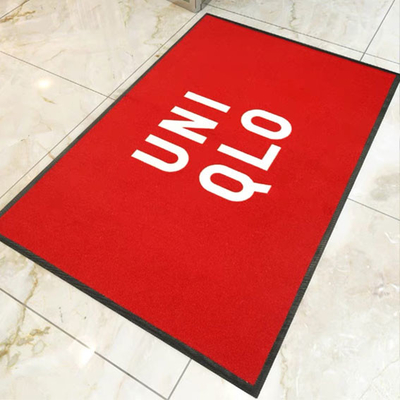 caucho de nitrilo 8x4 de 3.5m m Logo Floor Mats For Business de encargo trasero