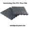 piso anti resistente el 1.6CM ULTRAVIOLETA Mat For Wet Area del PVC del resbalón de los 200x200MM